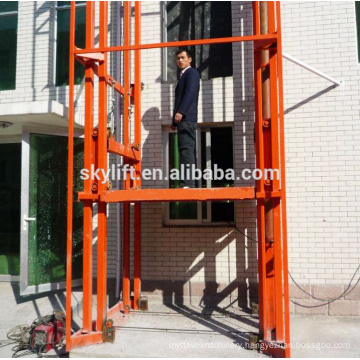 Electric outdoor hydraulic vertical platform cargo lift
